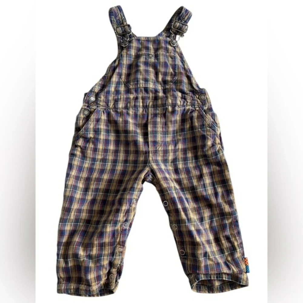 Vintage Gymboree Plaid Overall Jumper